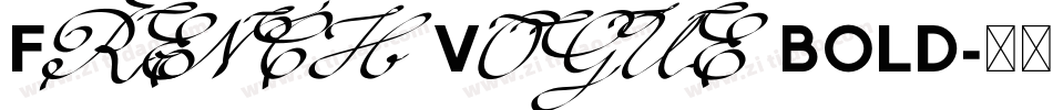 French Vogue BOLD字体转换
